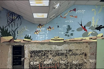 Мозаичное панно обнаружили во время ремонта в ростовском магазине