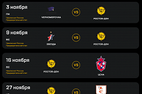 Матчи гандбольного клуба "Ростов-Дон" (декабрь)